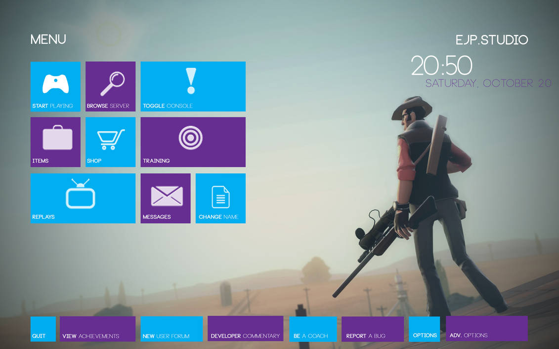 TF2 Menu Win8 Design by almostJP on DeviantArt