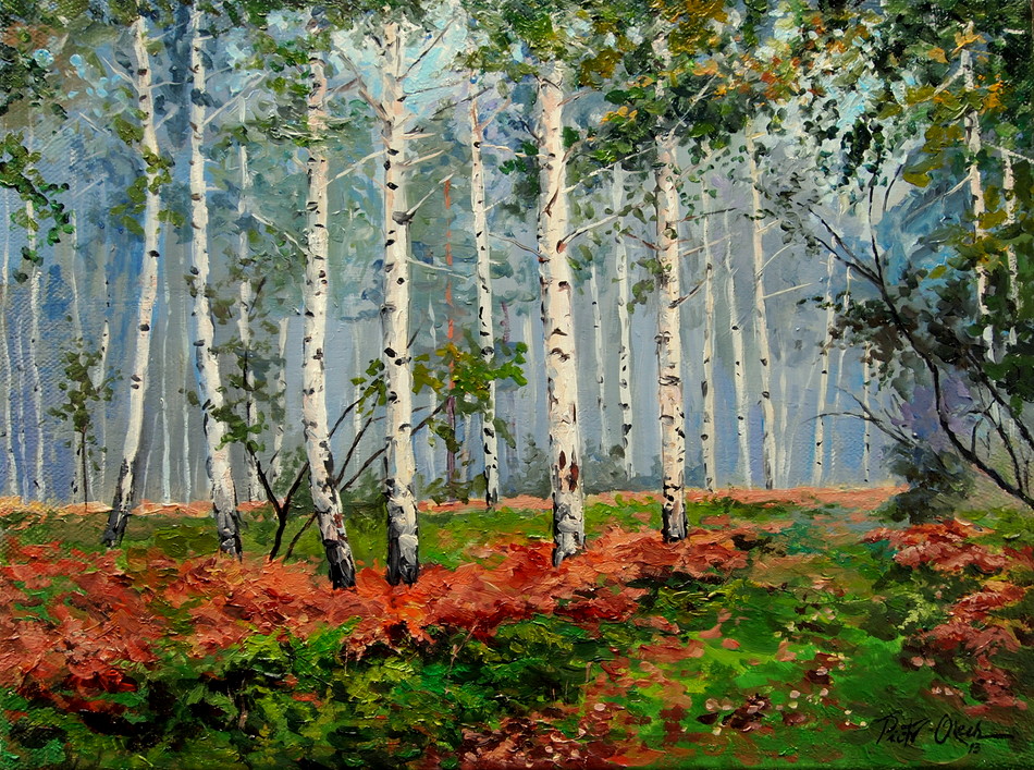 Birch forest