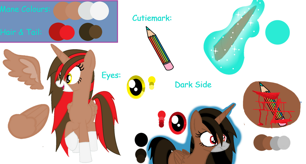 Mlp Oc Example Reference from my main MLP OC by lunarbirb on DeviantArt