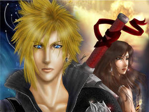 Cloud and Tifa advent children