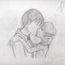 Arty and Holly kiss