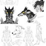 Mechanic anthro wolf design, Anctient (commission)