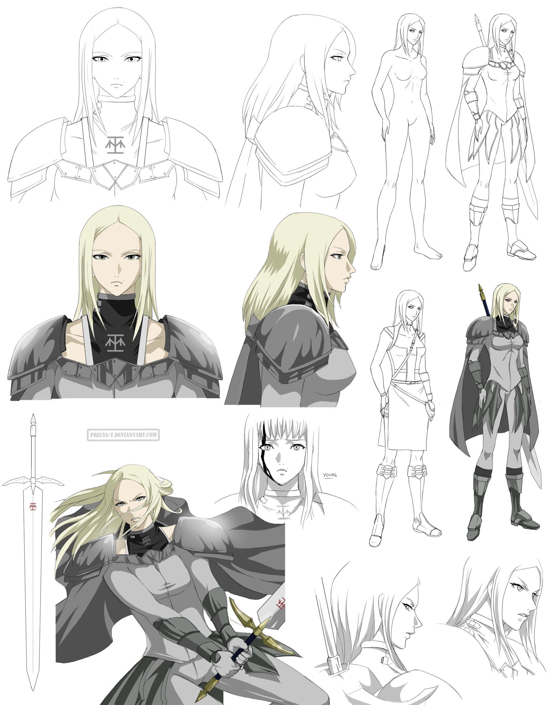 Claymore - The Silent Chloey design (commission)