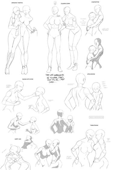 Poses en pareja  Anime poses reference, Drawing poses, Drawing reference  poses