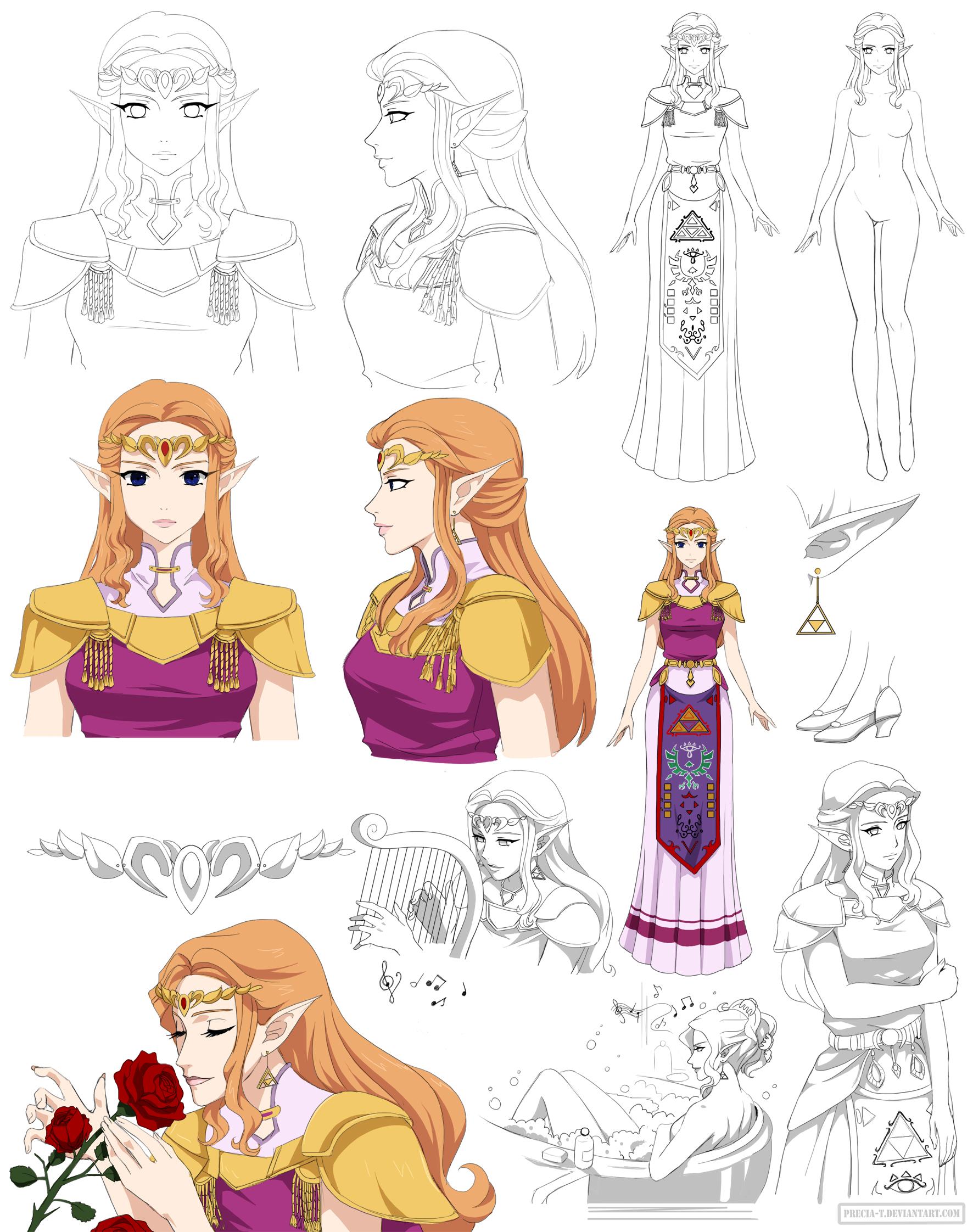 Zelda sheet (commission)
