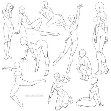 Female poses by Caynez on DeviantArt