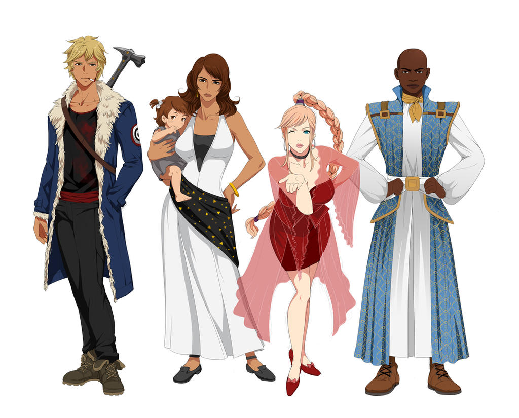 character designs - commission by Precia-T on DeviantArt
