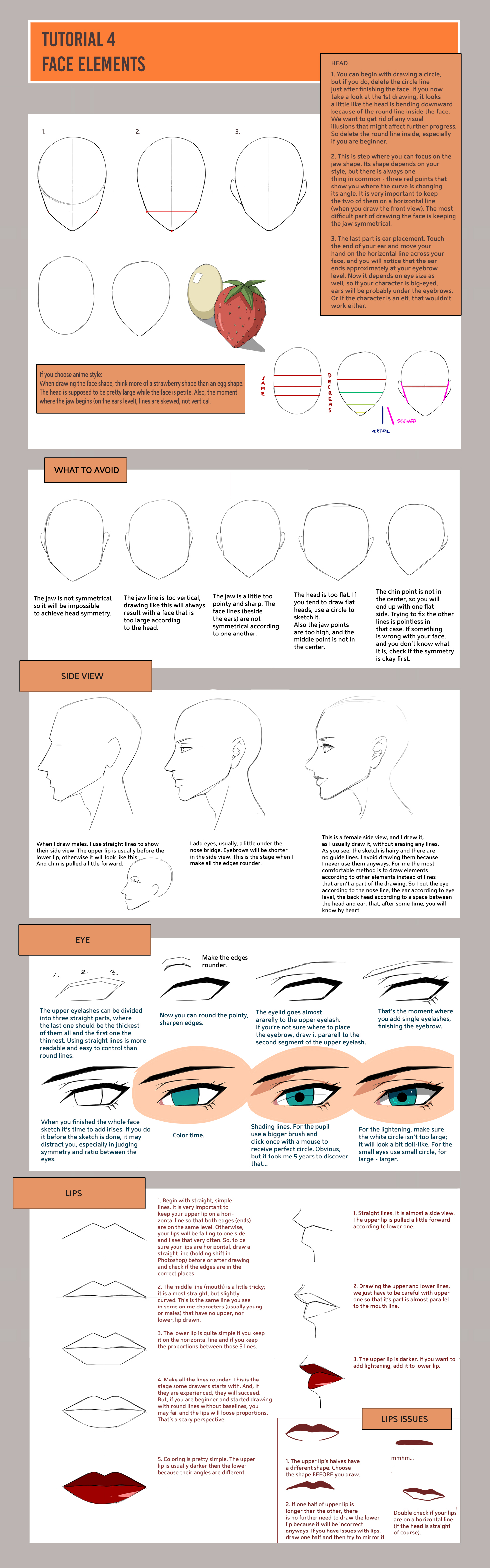 Module Face Drawing Face elements tutorial by Precia-T on DeviantArt