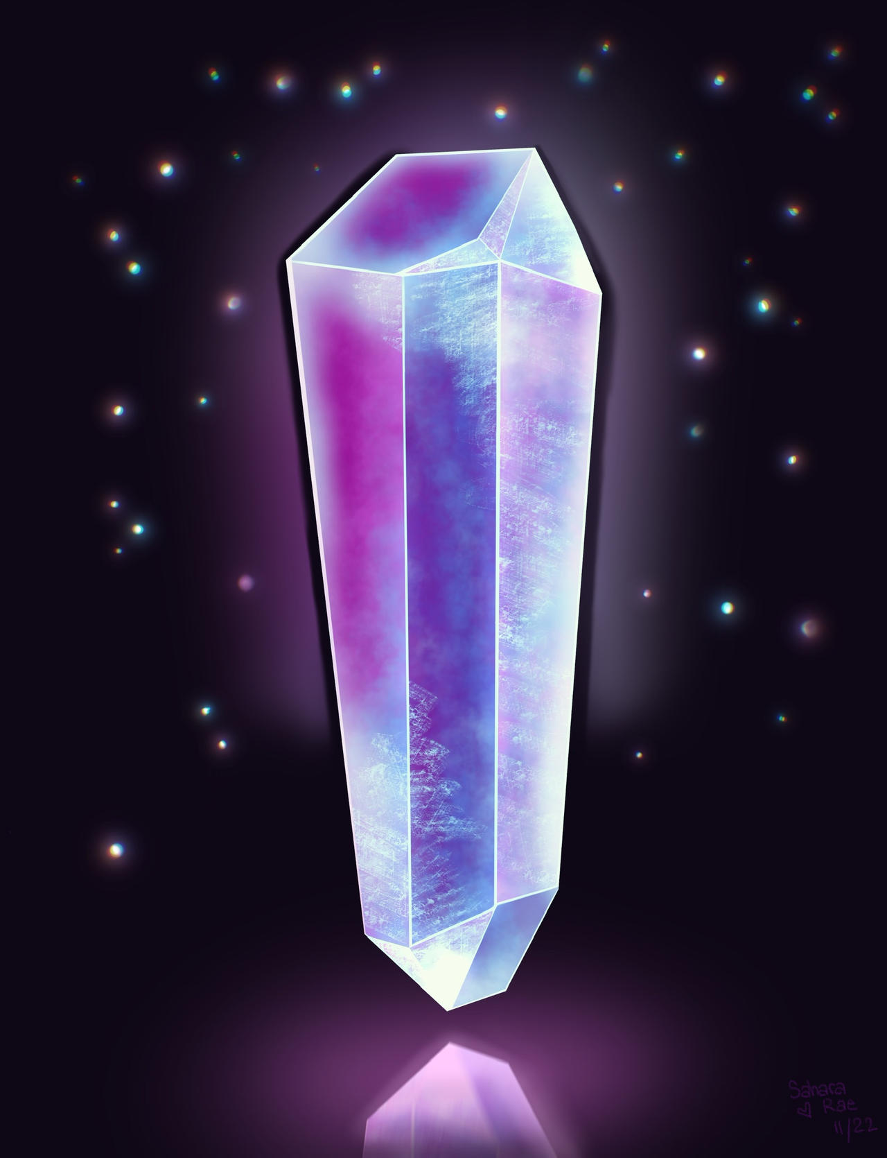 Glowing Crystal V.2 by SaharaRae on DeviantArt