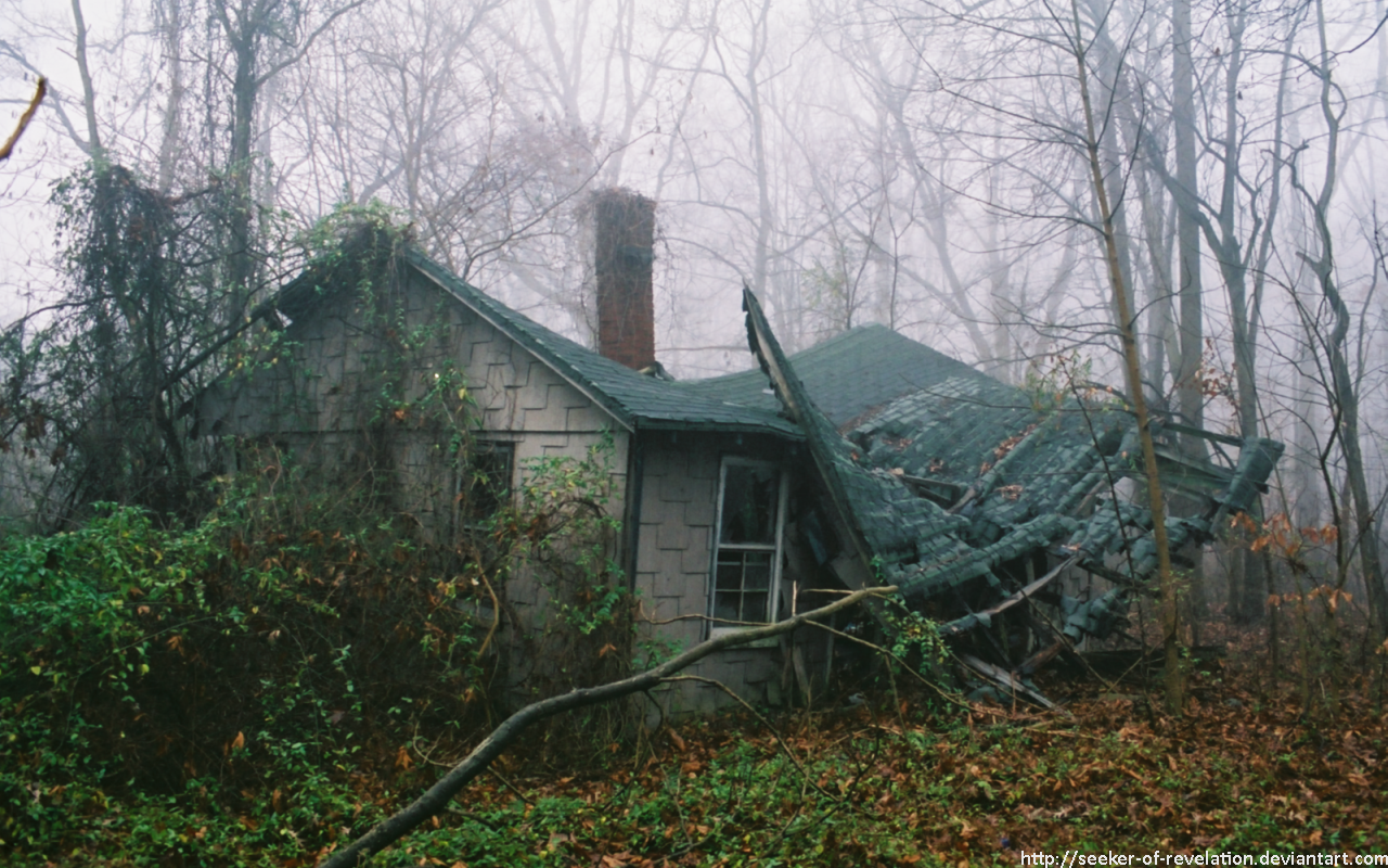 Collapsed roof