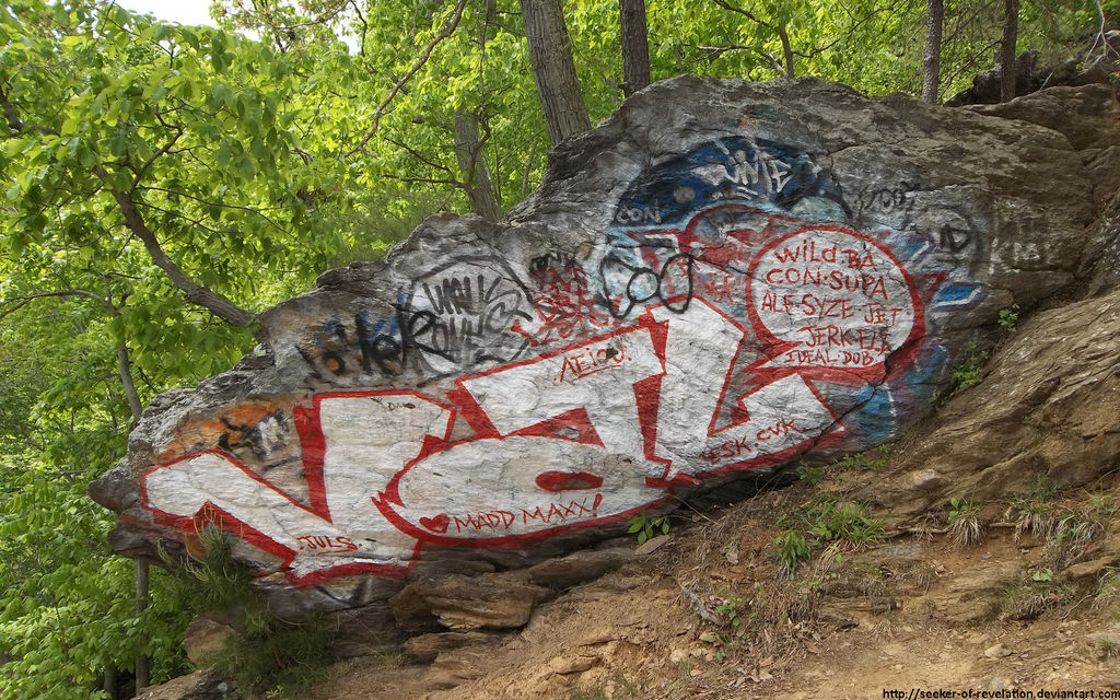 Unsightly graffiti by NickACJones