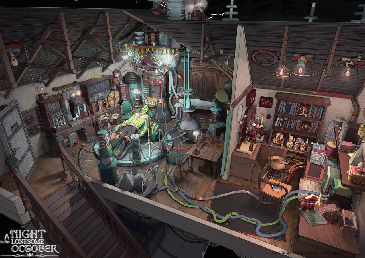 frankenstein's lab by SunnyLixiang on DeviantArt