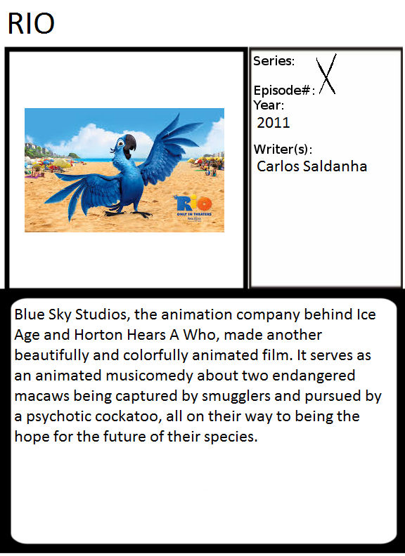 1001 Animations Rio by Gojirafan1994 on DeviantArt