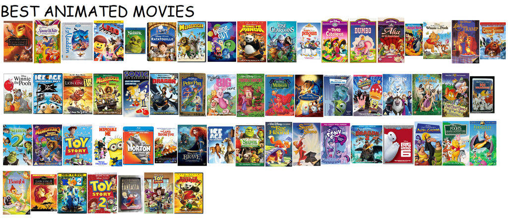 Best Animated Movies Posters by Gojirafan1994 on DeviantArt