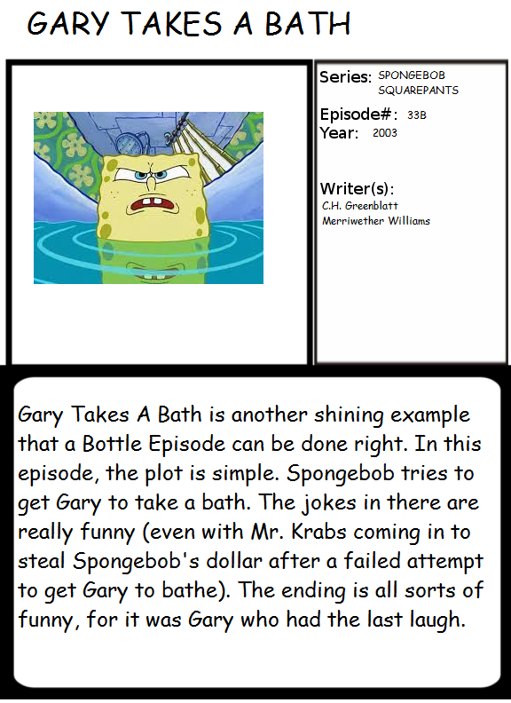 Lego spongebob gary takes online a bath