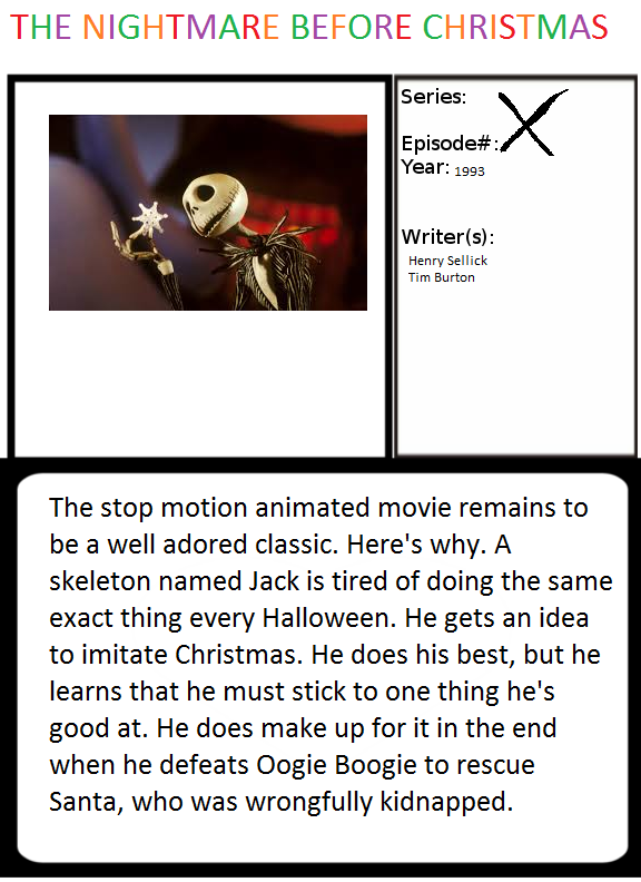 1001 Animations Nightmare Before Christmas by Gojirafan1994 on DeviantArt