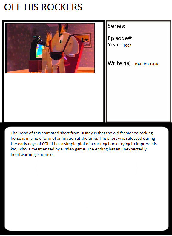 1001 Animations Off His Rockers by Gojirafan1994 on DeviantArt