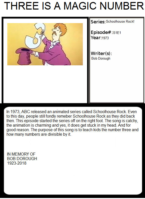 1001 Animations Three is a Magic Number by Gojirafan1994 on DeviantArt