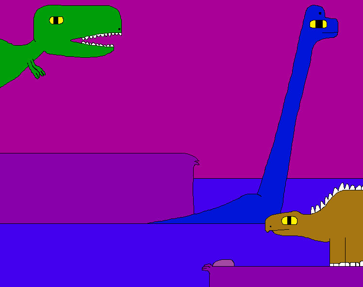 Tyrannosaurus rex and Brachiosaurus 3 by Gojirafan1994 on DeviantArt