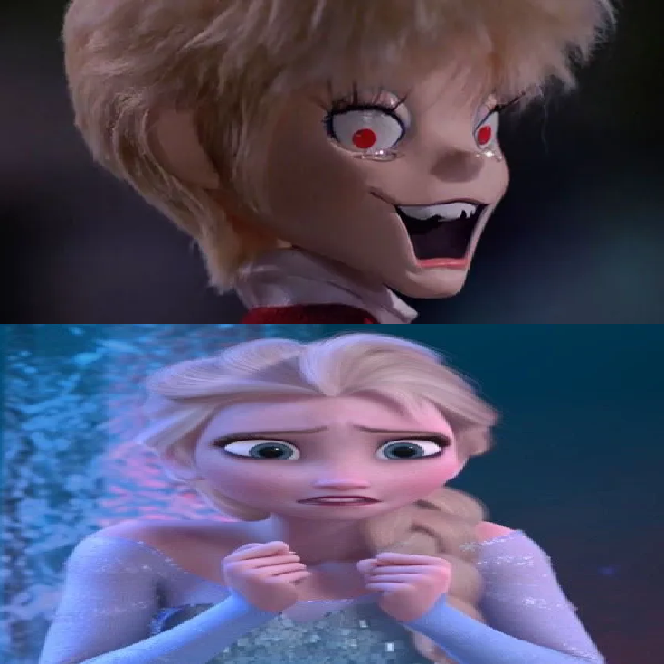 Elsa Scared of Mag the Hag by Gojirafan1994 on DeviantArt