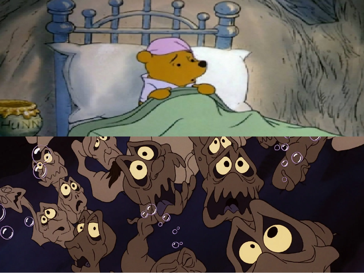 Pooh Rabbit Scared Winnie the Pooh Scared of Polyps by Gojirafan1994 on DeviantArt