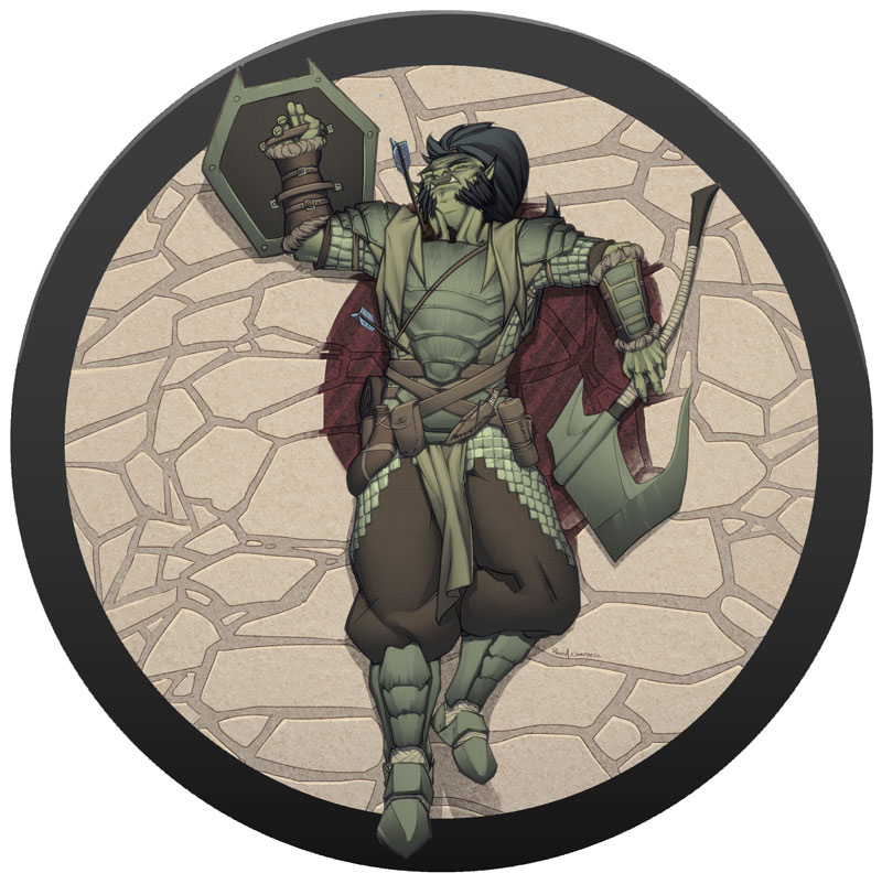 Orc Corpse Token Illo by Ross-A-Campbell on DeviantArt