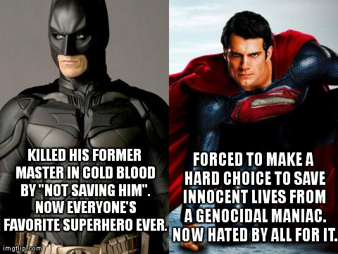 Message to Man of Steel haters: shut up hypocrites