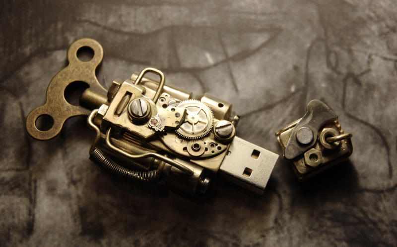 Steampunk USB Flash drive by cybercrafts on DeviantArt