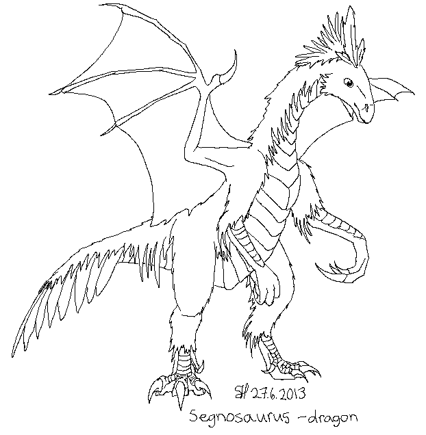 30DDC D22 Segnosaurus dragon