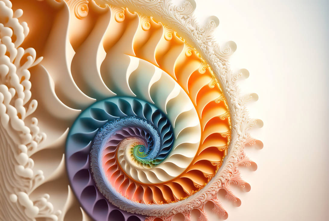Fractal Fibonacci Spiral by FractaliciousAI on DeviantArt