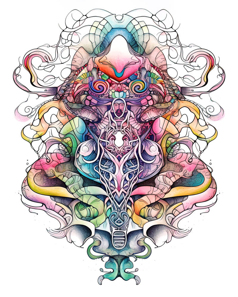 Demeisen psychedelic tattoo design a6b613680428 by FractaliciousAI on DeviantArt