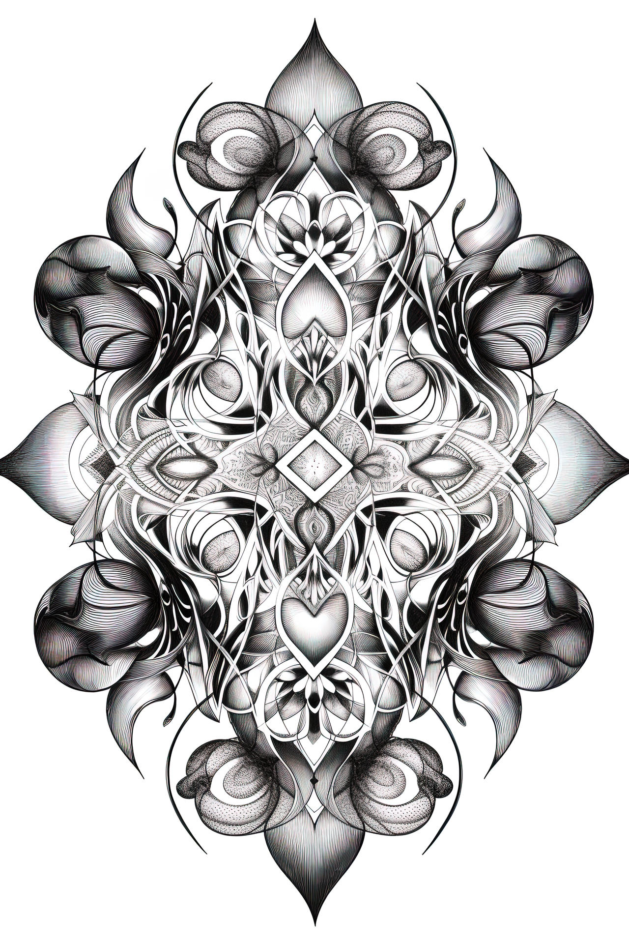 Demeisen psychedelic tattoo design b681733367f7 by FractaliciousAI on DeviantArt
