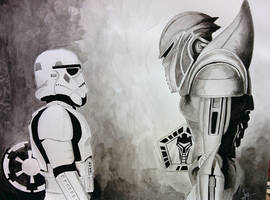 Stormtrooper VS Cylon