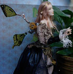 Steampunk Fairy Doll close up by elvenelysium