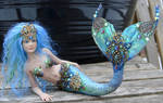 Blue 'Fabrege' Mermaid by elvenelysium