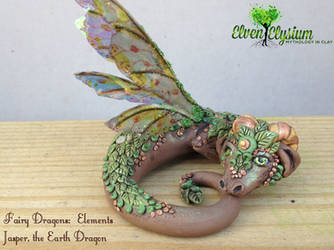 Fairy Dragons Elements Collection 2 of 5.  Jasper.