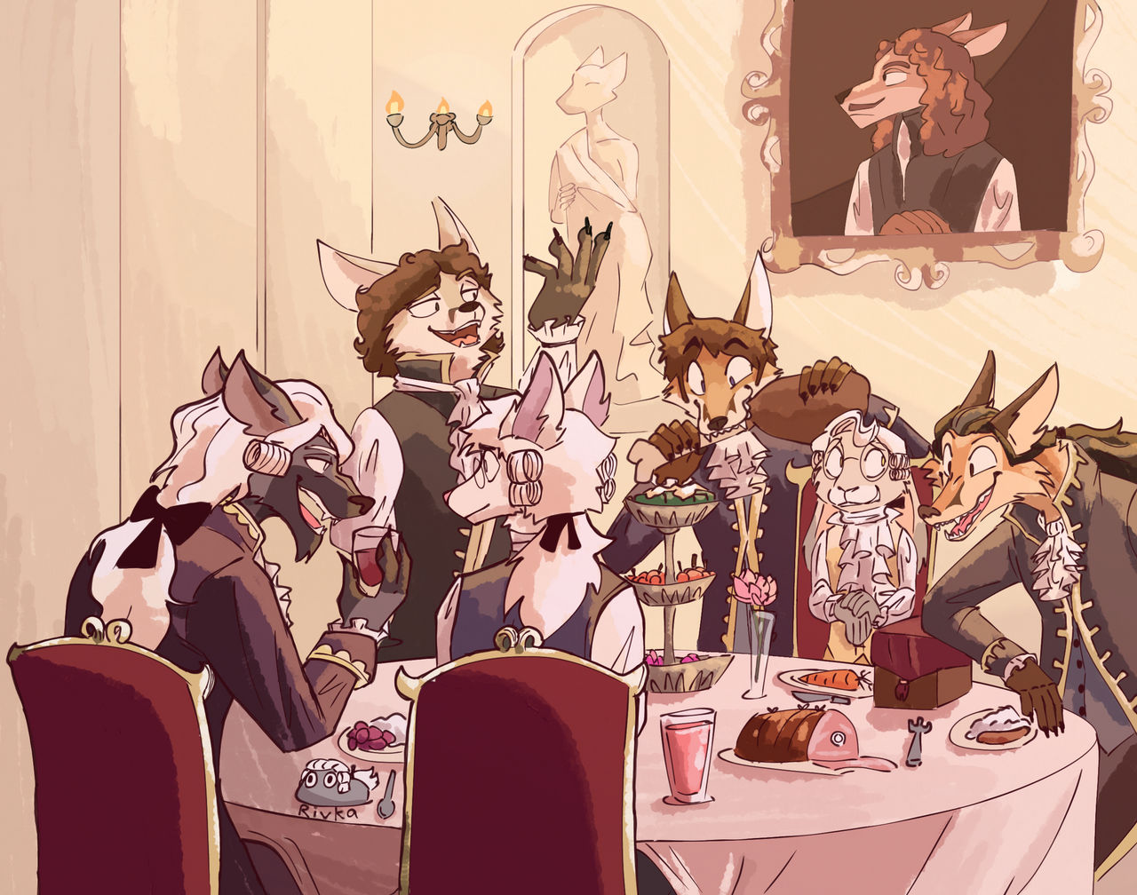 Party Template Deviantart Dinner party by RashidaVixen on DeviantArt