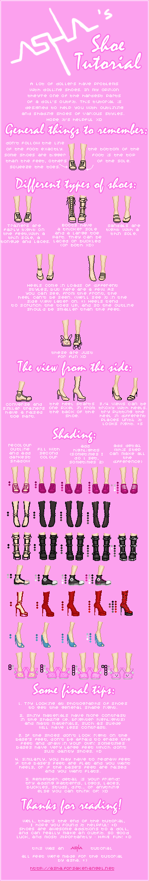 Asha's Shoe Tutorial