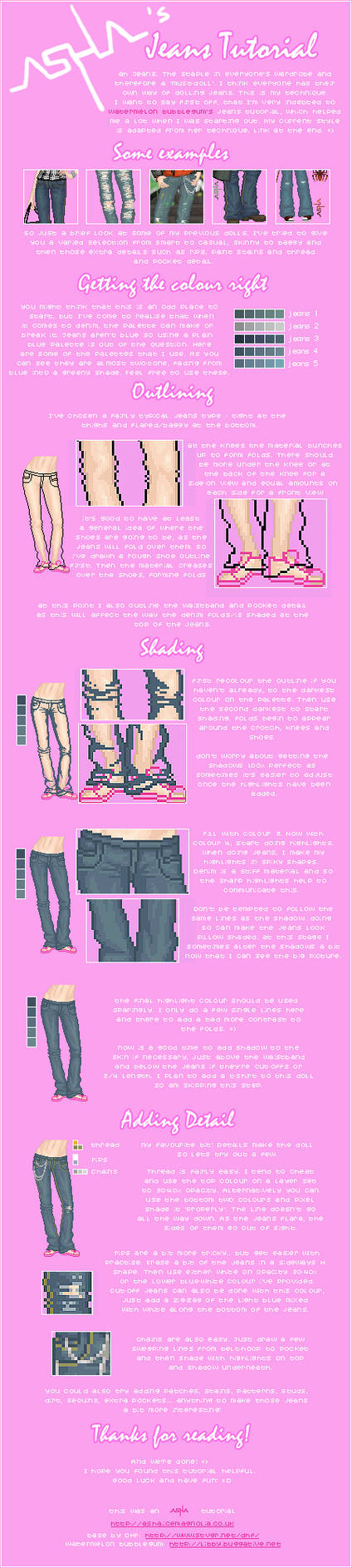 Asha's Jeans Tutorial