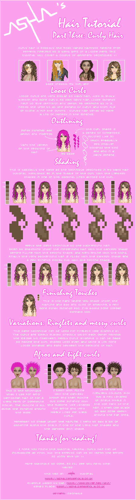 Asha's Hair Tutorial 3- Curly by Icecradle