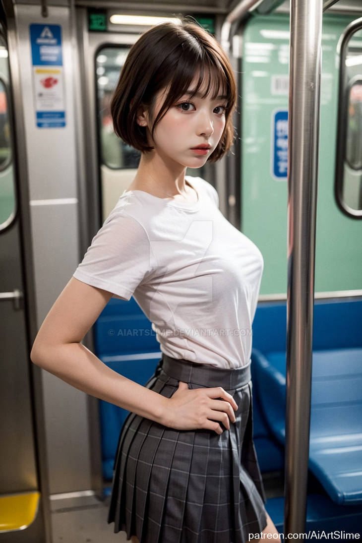 Subway train by aiartslime on DeviantArt
