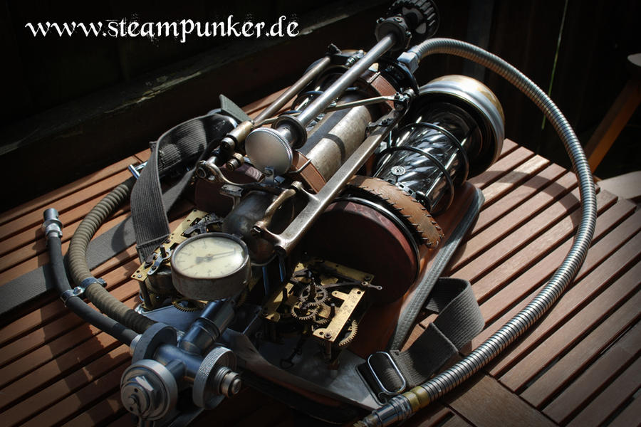 Steam Punk Rear Back Rack Steampunk back pack - Rueckentraeger by steamworker on DeviantArt
