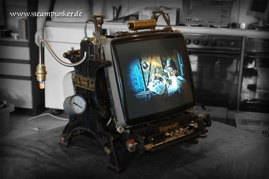 Steampunker - steampunk pc monitor, display 03