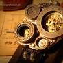 Steampunk large wrist watch