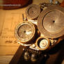Steampunk large wrist watch