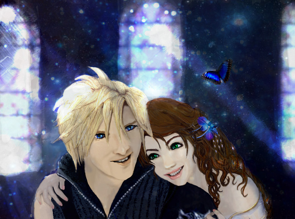 Aeris and Cloud