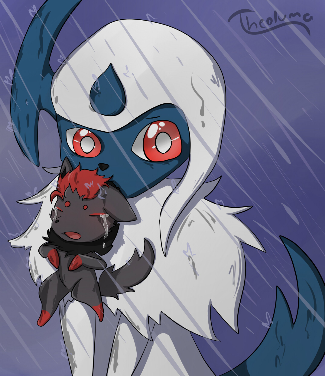 Check out amazing absol artwork on deviantart. 