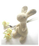 Needle felted hare by Victoria-Poloniae