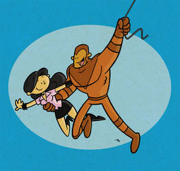 Oranguman and Courtney