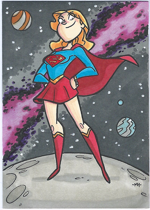 Supergirl Sketch Card